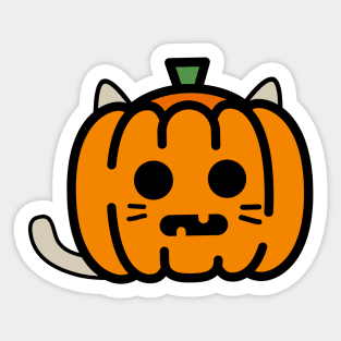 Pumpkin Cat Spooky Sticker